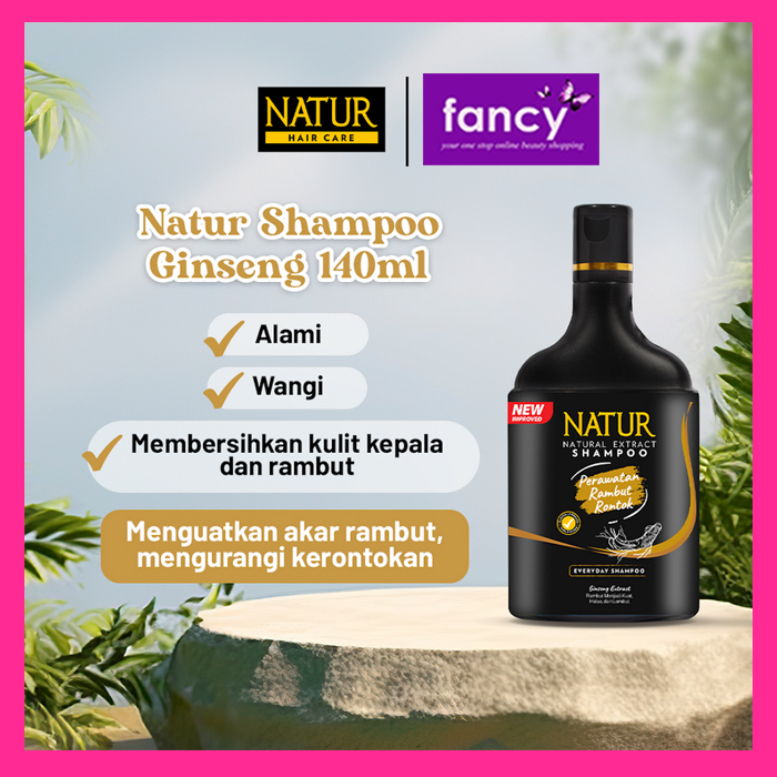 Natur Shampo 80ml / 140ml / 270ml GINSENG / ALOE VERA / TEA TREE DANDRUFF Shampoo