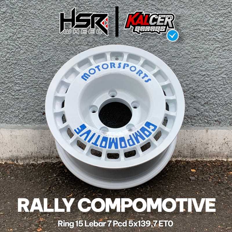 Jual Velg Pelek Rally Compomotive R15 Lubang 5x139,7 Lebar 7 ET0 Untuk ...