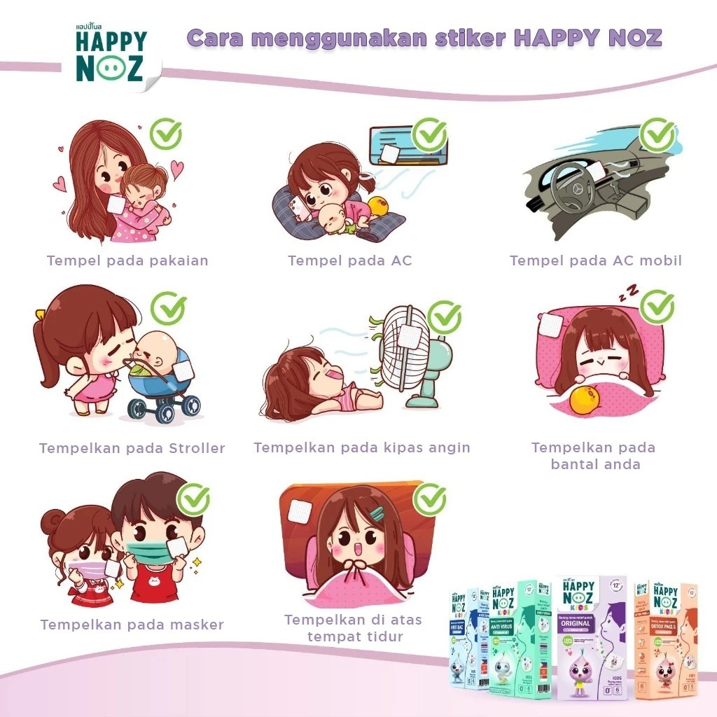 Jual OOBABYPKU Happy Noz All Varian | Izin PKRT Sticker Bawang ...
