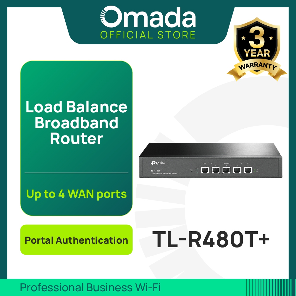 Jual TP-LINK OMADA TL-R480T+ Multi-WAN Load Balance Router | Shopee ...
