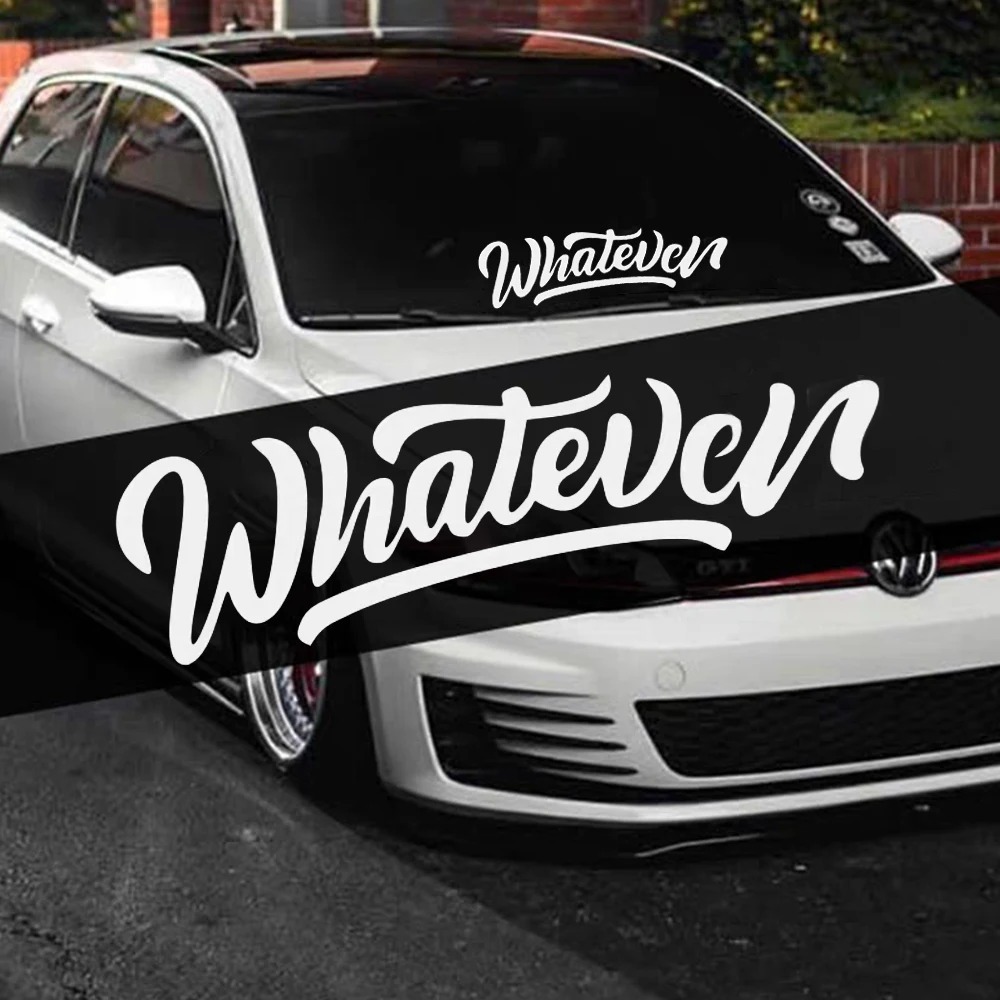 Jual Sticker Whatever Huruf Inggris Mobil Gaya JDM Mobil Pribadi Stiker ...