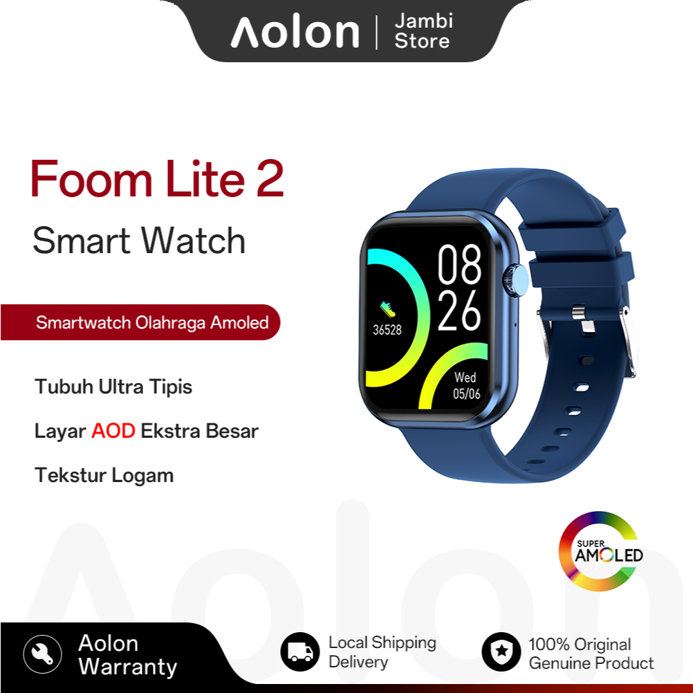 Jual [New]Aolon Foom Lite 2 Smartwatch Original 100% 2.01