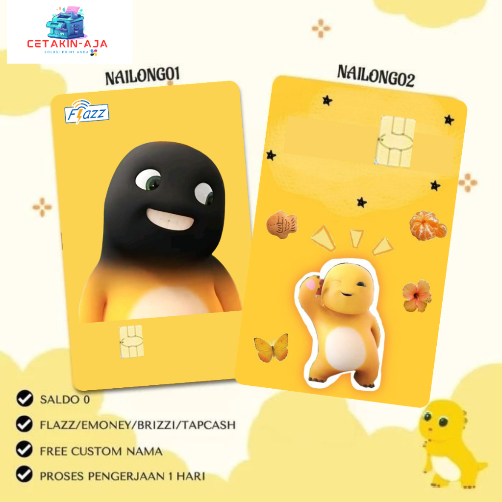 Jual Custom Flazz Gen 2 Emoney Brizzi Tapcash Nailong Edition Custom ...