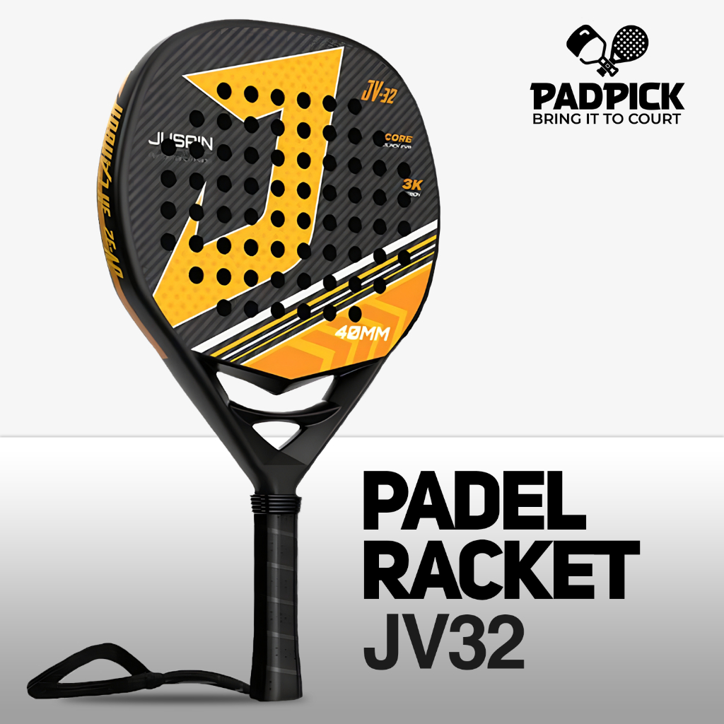 Jual PadPick Padel Racket JV32 3K Jusain Paddle Carbon Fiber Padel ...