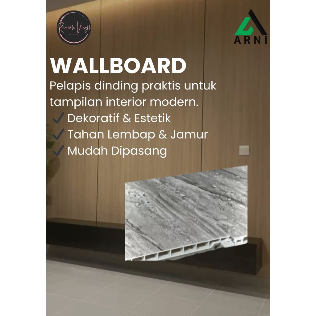 Jual MOTTO Wallboard PVC Tahan Jamur - Material Kuat & Awet | Shopee ...