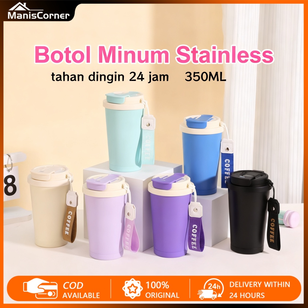 Jual Botol Minum Stainless Tumbler 350ML Botol Minum Tumbler Kopi ...