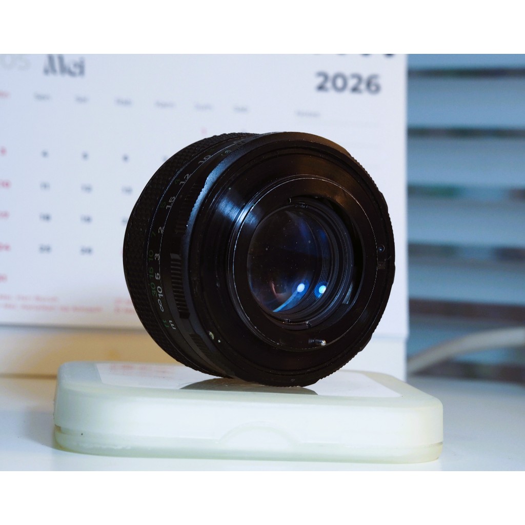 バブルボケ】動作◎ FUJINON 55mm F2.2 後期 M42 492 バブルボケ