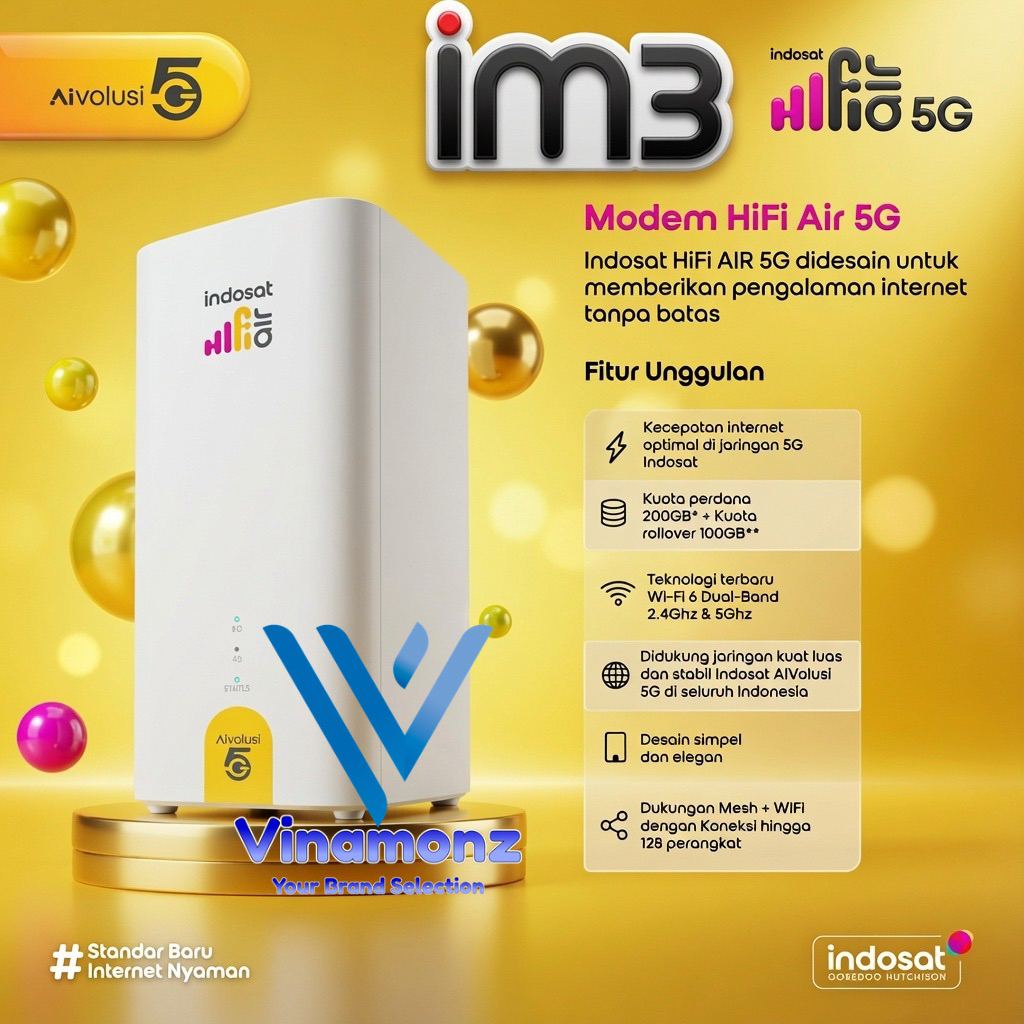 HiFi Air Modem Home Router WiFi 5G/4G Sim Card Dual Band Wifi.6 Huawei H2 H153 IM3 Bundling 75GB