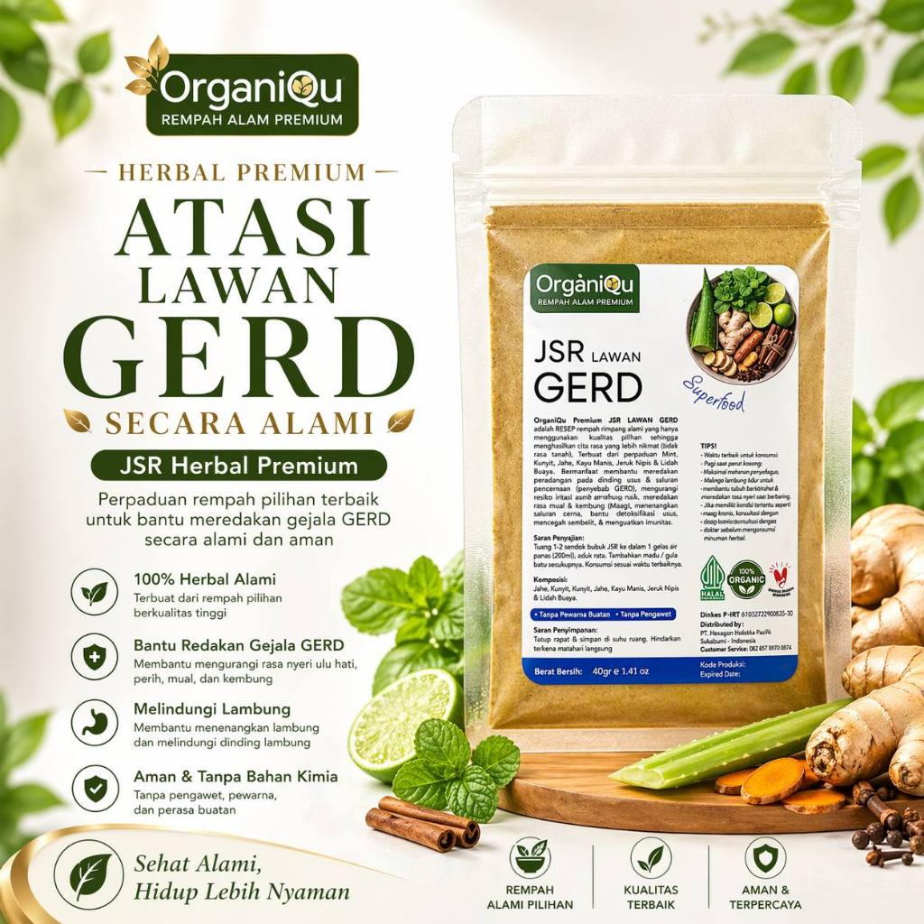 JSR LAWAN GERD ORGANIQU ATASI ASAM LAMBUNG, MAAG