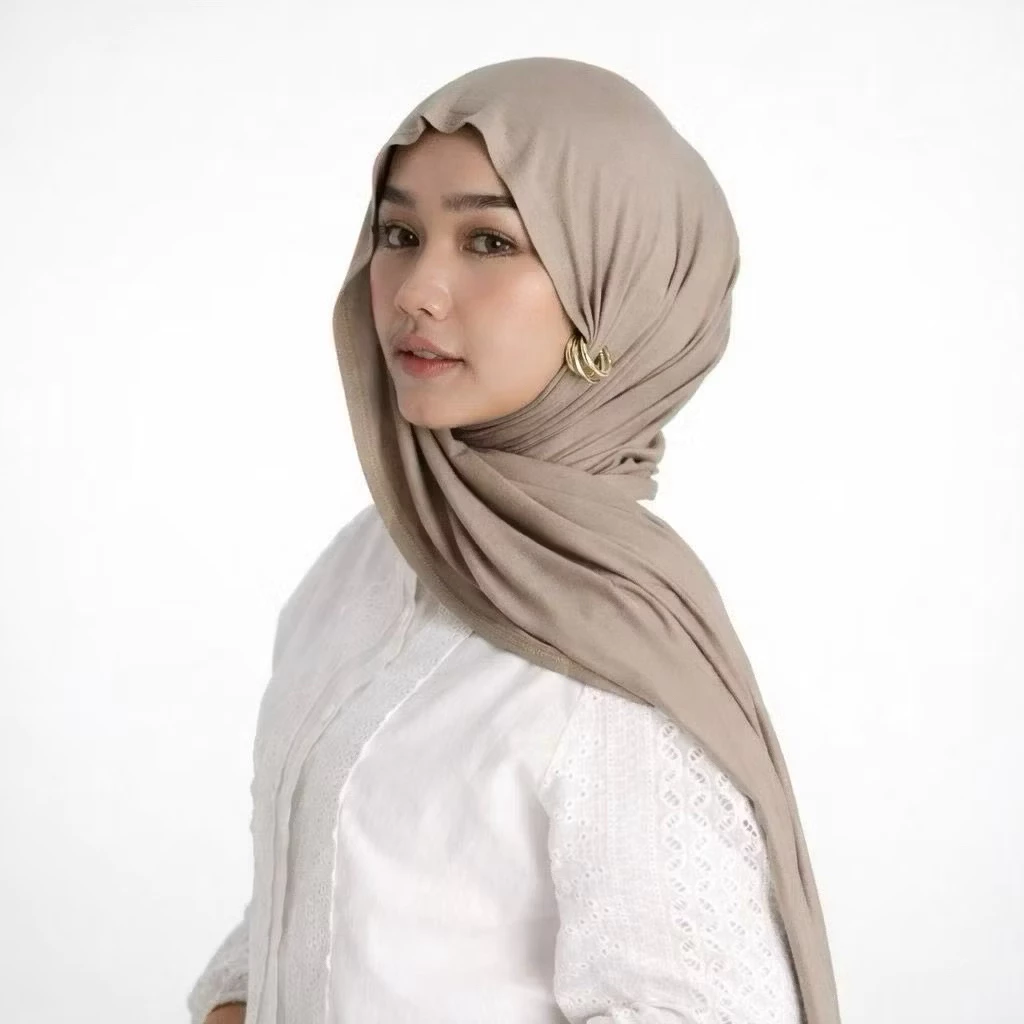 Foto 7 Resyahijab Pashmina Rayon Tencel Premium (Free Pouch) | Pashmina Tencel Original | Pashmina Turkish Shawl | 006