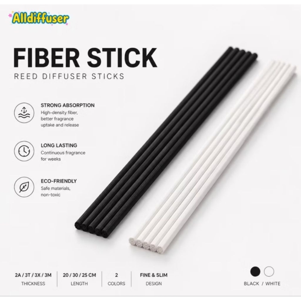 Jual isi 10 Fiber Stick Reed Diffuser/Reed Diffuser Stick 15 CM ...