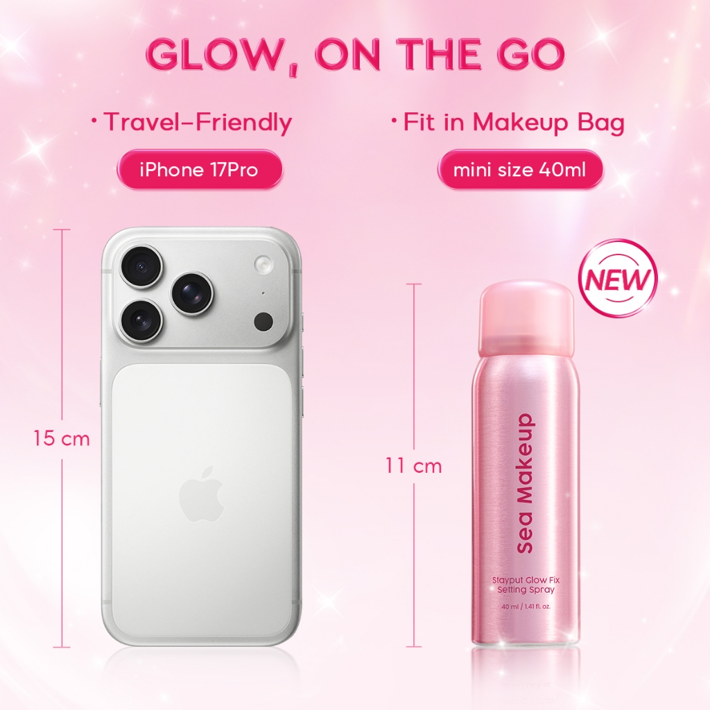[Yesaya's Pick] Sea Makeup Stayput Glow Fix Setting Spray 100ml foto 1