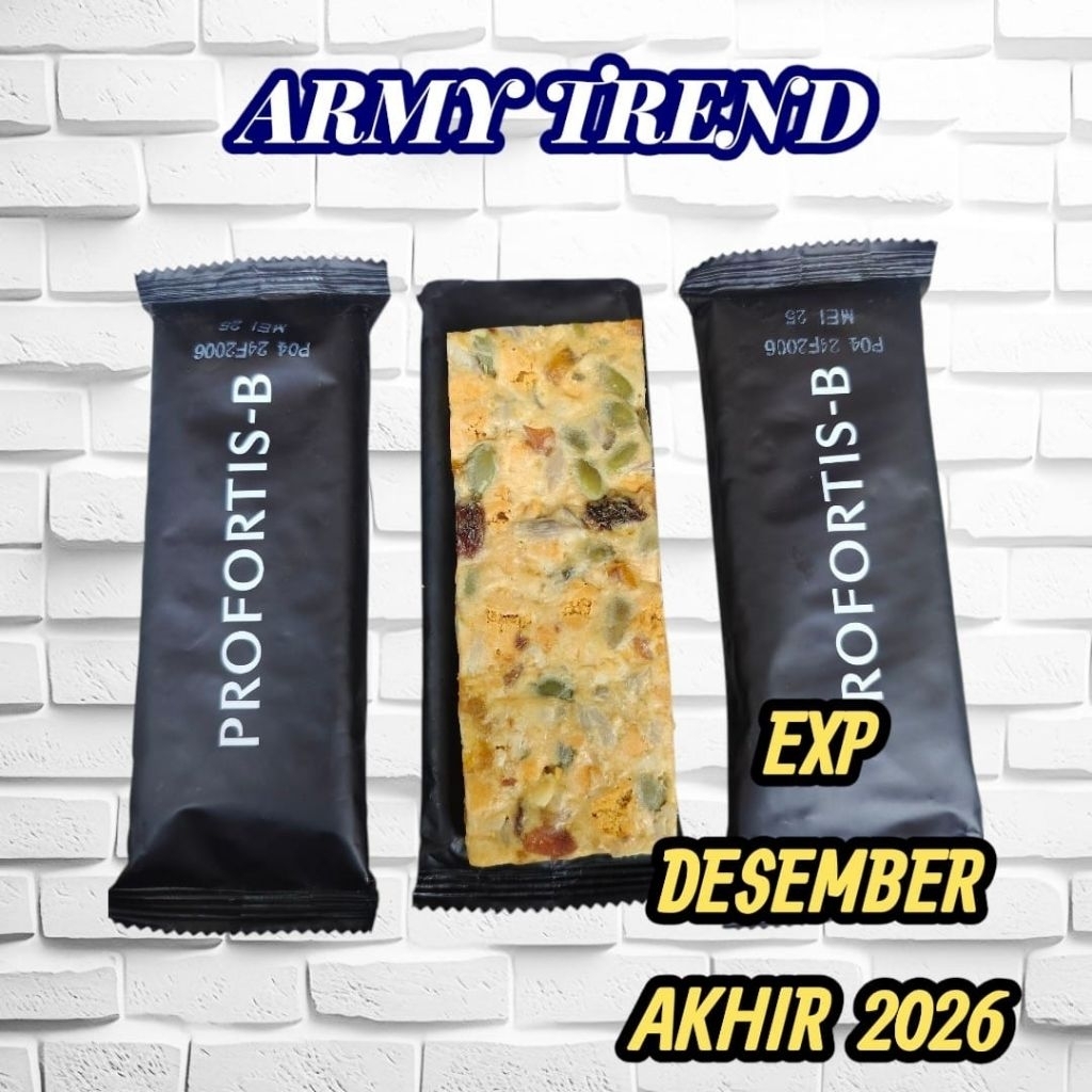 Jual PROFORTIS-B COOKIES KUE BISKUIT OATBAR SNACK RANSUM TNI TIPE ...