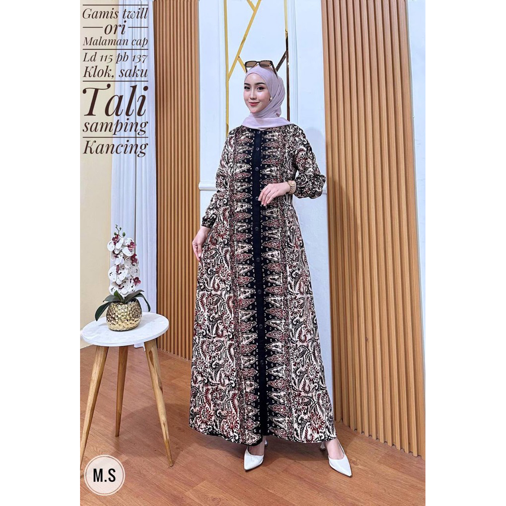 Gamis Twill Ori Gamis Twill Cap Pekalongan 7