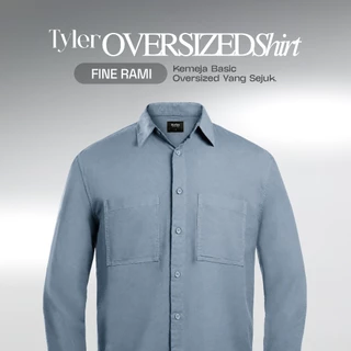 CUTOFF Tyler Oversized Basic Shirt Rami Kemeja Pria Polos Lengan Panjang