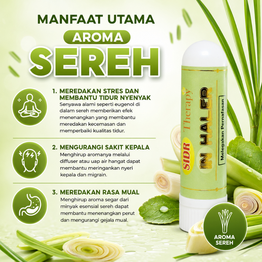 Jual Inhaler Sinusitis Menahun Sidr Therapy Inhaler Herbal Hidung Tersumbat Asma Batuk Pilek Radang Sinus Nasal Inhaler Mint Sereh Kasturi