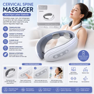 Cervical Neck Massage Alat Pijat Leher / Alat Terapi Leher / Neck Messager Terapi / Pemijat Leher Elektrik Meredakan Nyeri Otot Leher