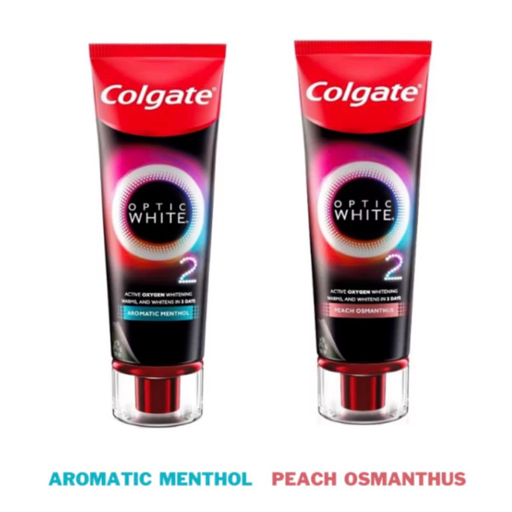 Colgate Optic White O2 85g Aromatic Menthol - Pasta Gigi Pemutih
