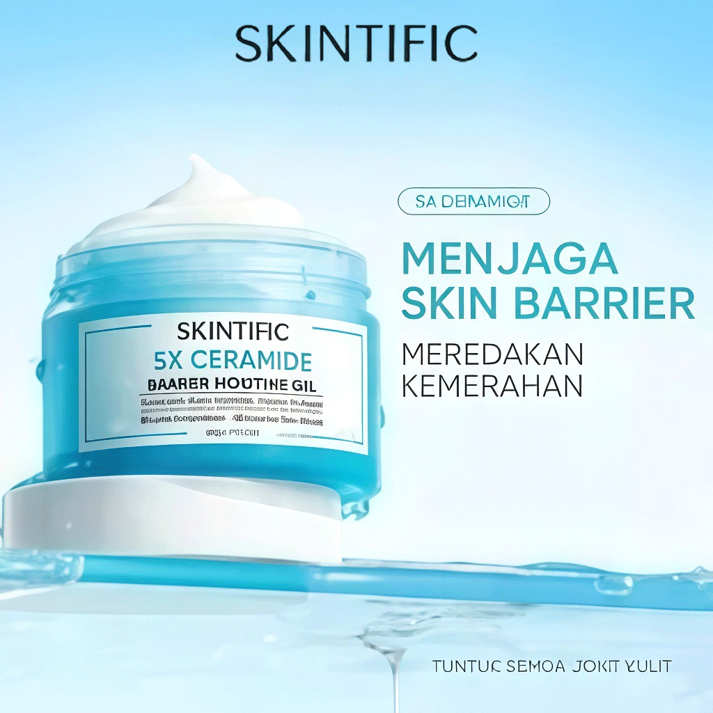 SKINTIFIC 5X Ceramide Barrier Gel Moisturizer – Membantu Menjaga Skin Barrier & Menjaga Kulit Tetap Lembap