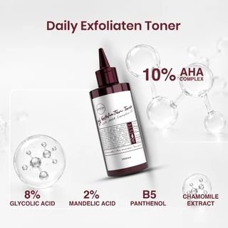Daily Exfoliaten Toner With AHA complex 10% ( 1PCS ) - DAVIENA SKINCARE