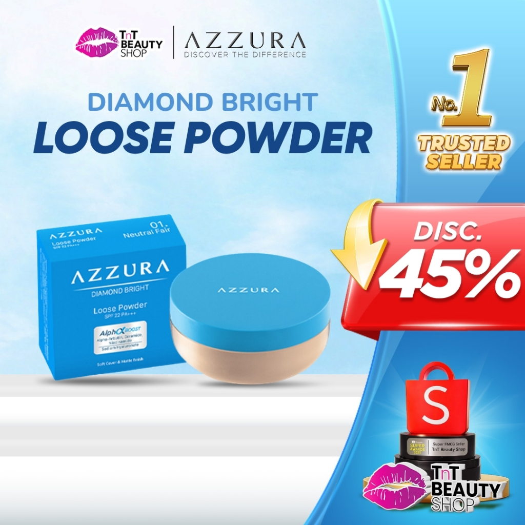 Jual Azzura Loose Powder Diamond Bright | TnT Beauty Shop | Shopee ...