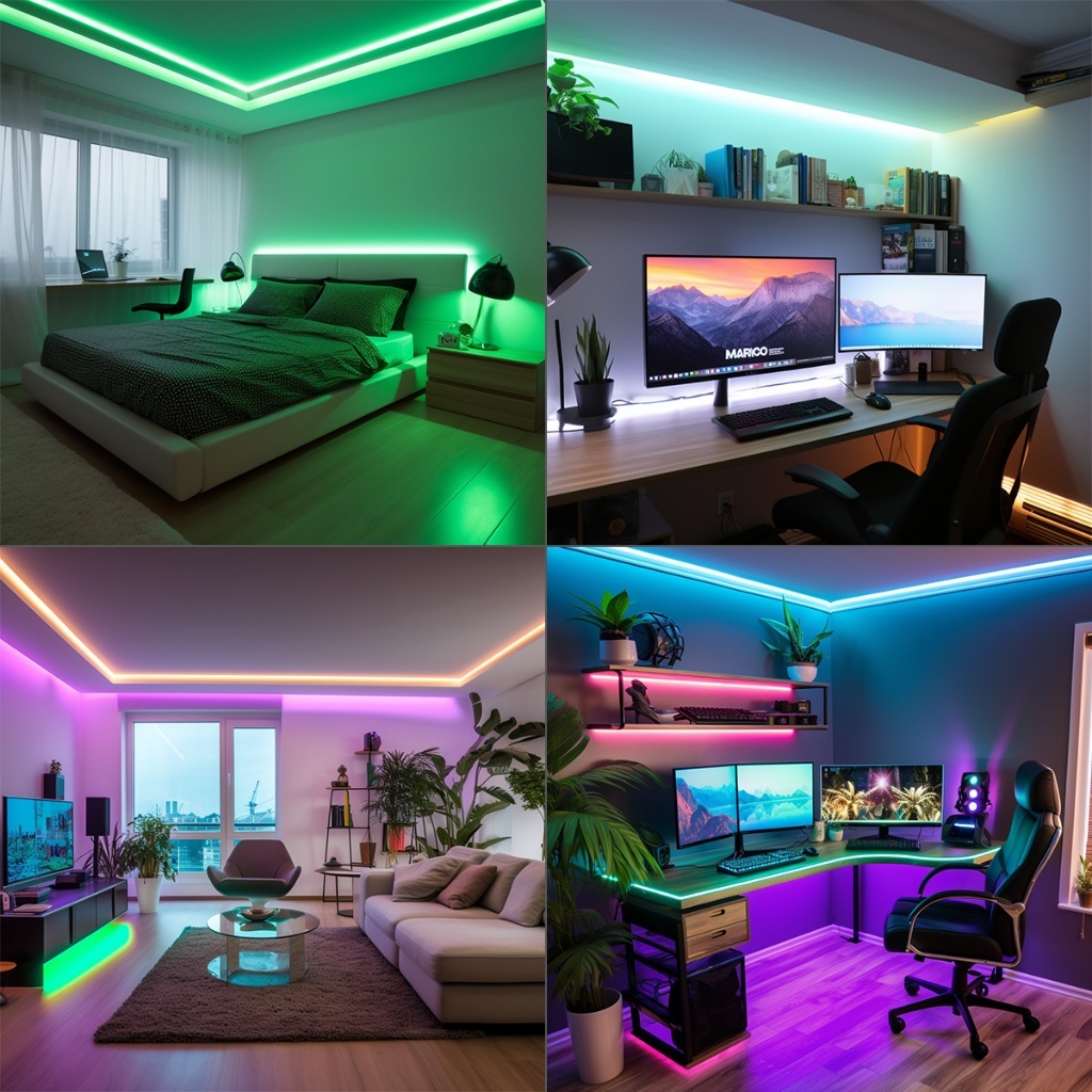 Strip Lampu LED Neon Flex RGBIC Tahan Air foto 3