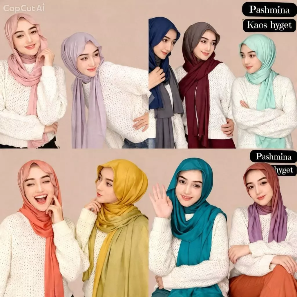 PASHMINA KAOS JERSEY HYGET PREMIUM FLOWLY JILBAB INSTAN HIJAB FIRAL