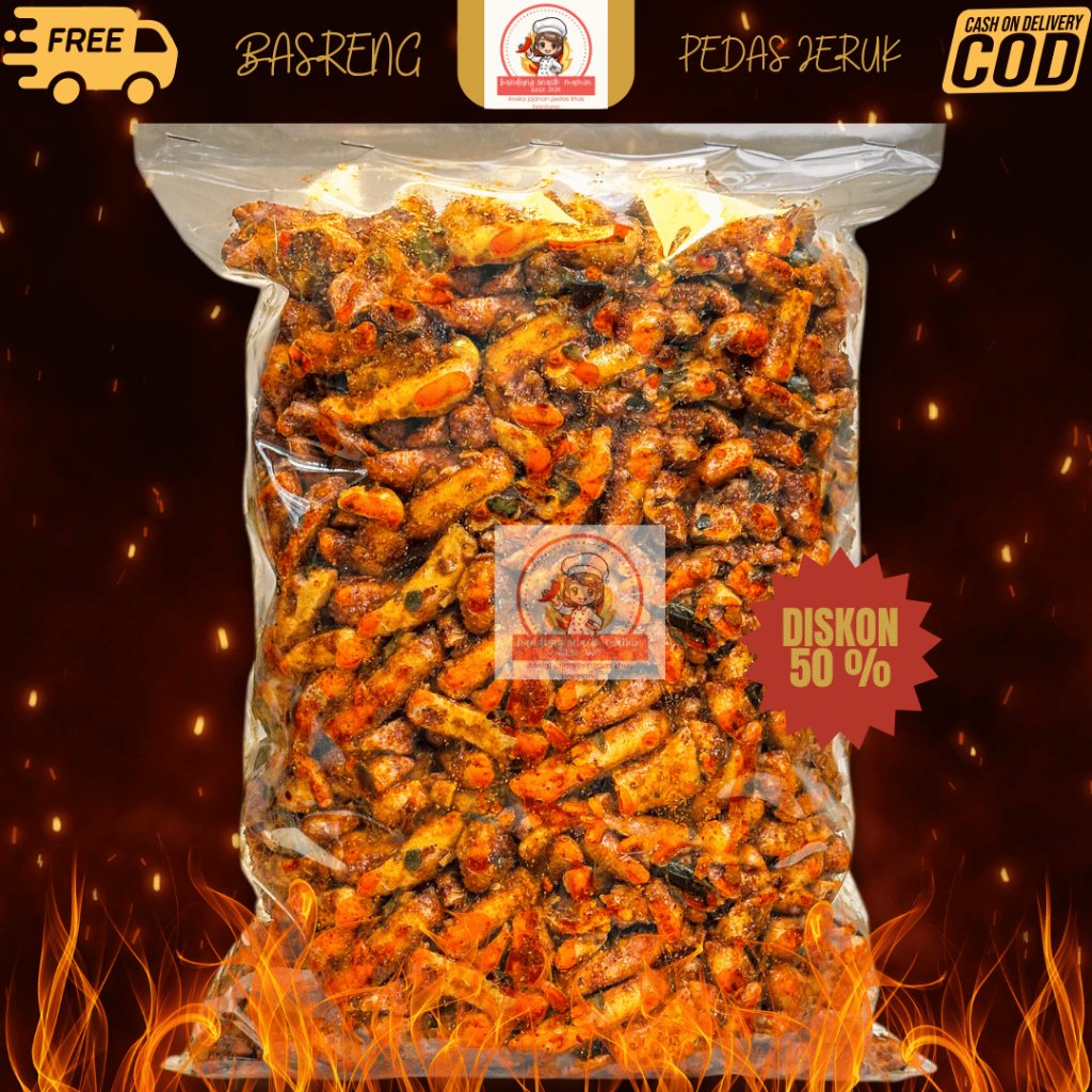 BASRENG BANDUNG 1KG VIRAL PEDAS DAUN JERUK BUMBU MELIMPAH