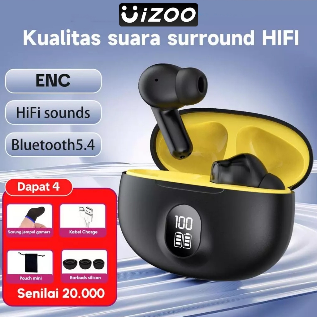 UiZOO TWS Headphone  Wireless  Bluetooth 5.3 In Ear low-latency Earphone  Mikrofon Stereo Calling - EP95R