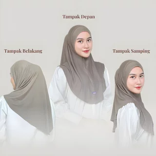 AIDA - Bergo Instan Rayon Mima Bergo Olahraga Non Pet Bahan Kaos Rayon Size M