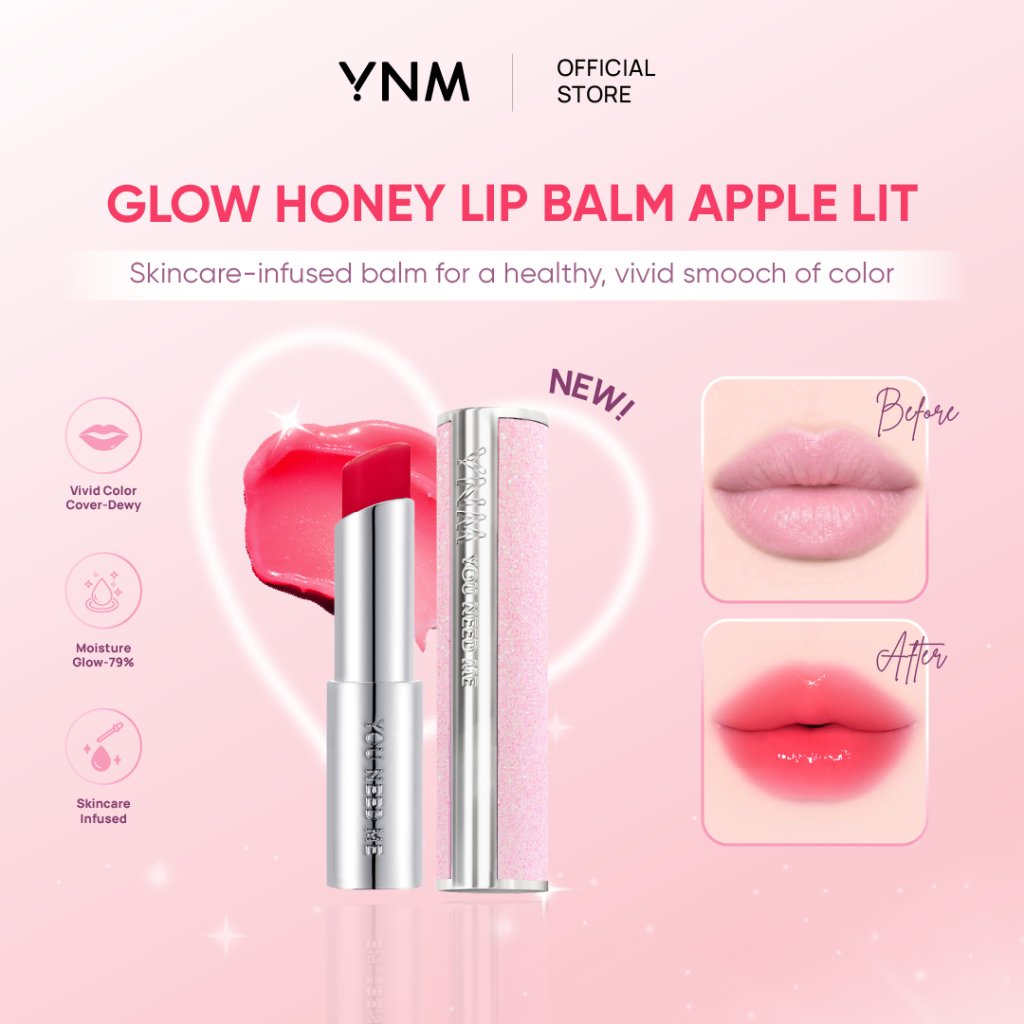 YNM GLOW HONEY LIP BALM 02 APPLE LIT 3g