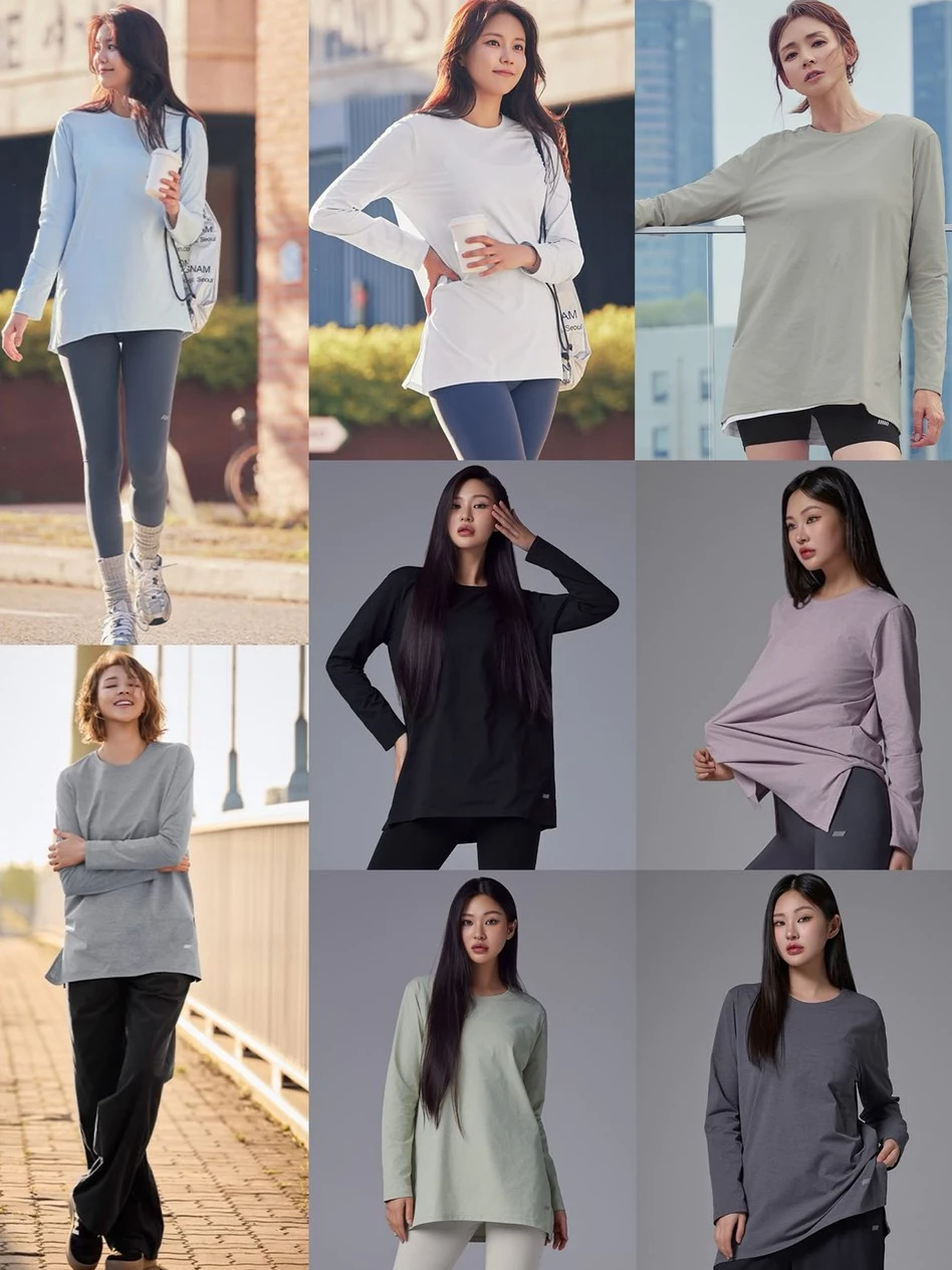 Kaos Lengan Panjang Wanita STL Women's Fresh Light Air Overfit Long Sleeve - 3270