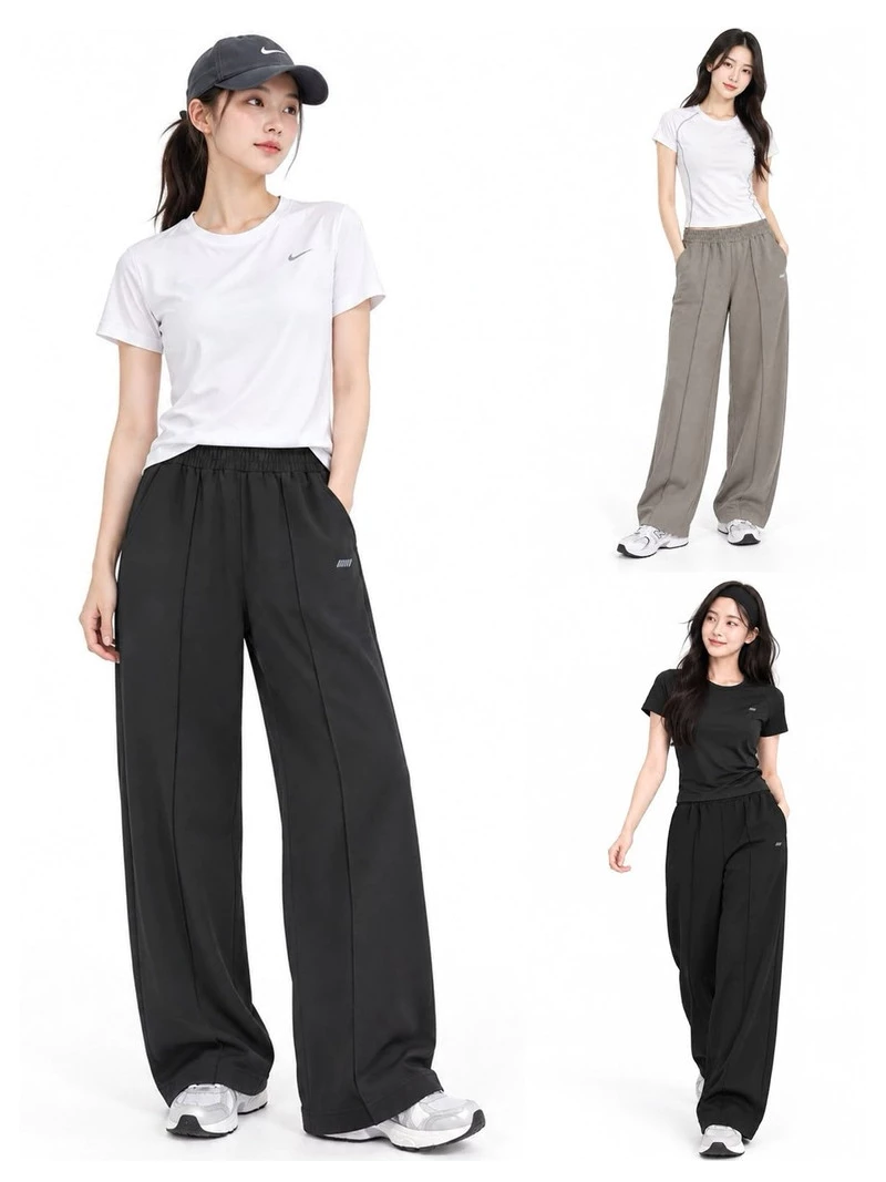 Celana Panjang Olahraga Kulot Wanita STL Women’s Sporty Wide-Leg Track Pants - 3464