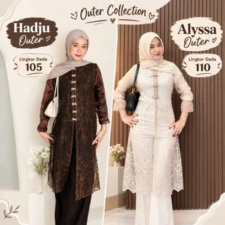 Hadju Tunik Brukat Bordir Sapto / Tunik Brokat Tali Kancing Mutiara Payet Diamond / Baju Kondangan, Wisuda, Seragaman, Bridesmaids, Pesta, Acara Formal Brokat Coffee Coklat Mahogany Warna Tren