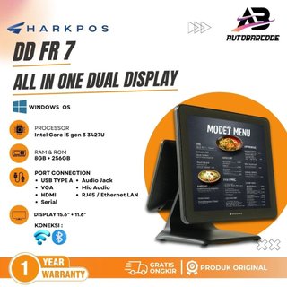 Jual Sharkpos FR7 Mesin Kasir Windows Dual Display Touchscreen Intel ...