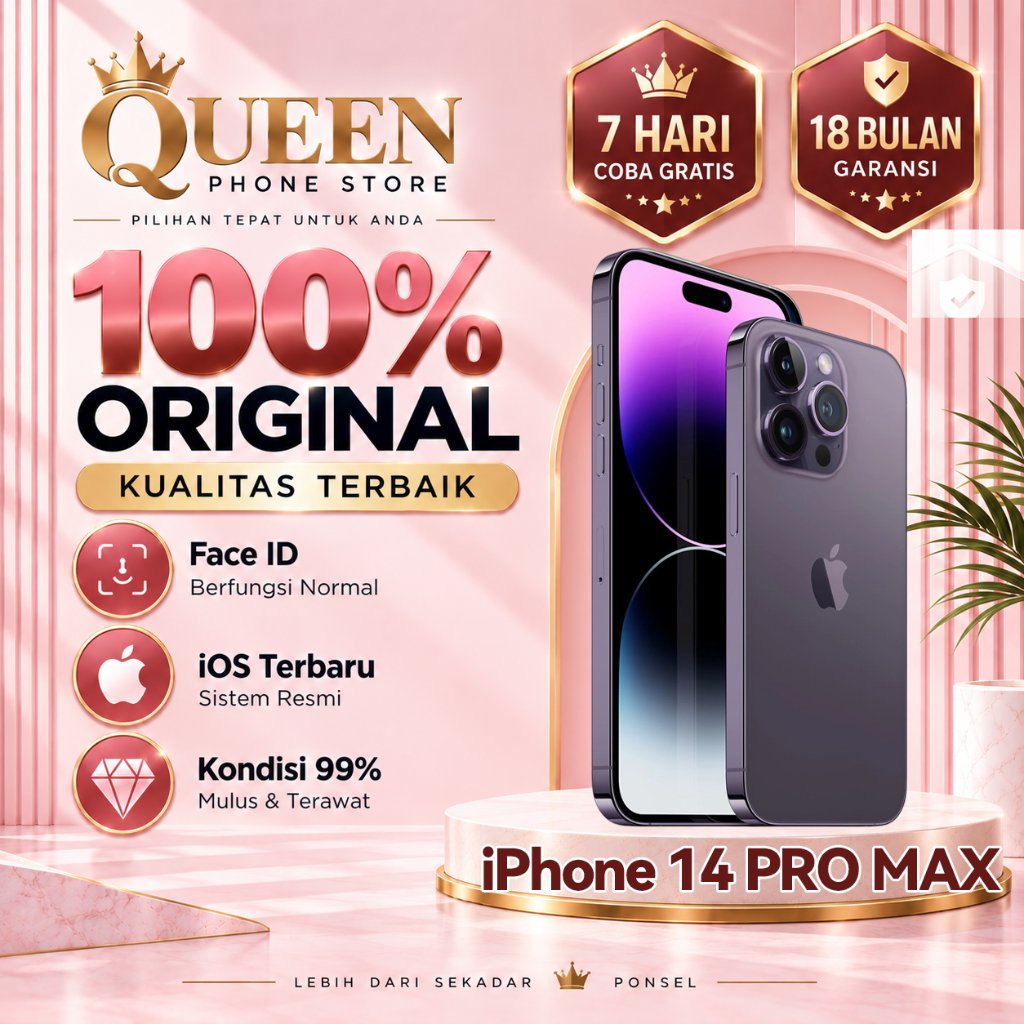 Jual iPhone 14 Pro Max WiFi Only Original Second 128GB 256GB Apple A16 ...