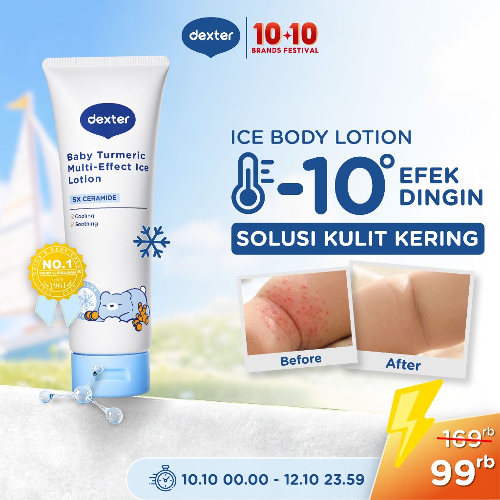 Jual Dexter Baby Turmeric Multi-Effect Ice Lotion | Body Lotion Bayi ...