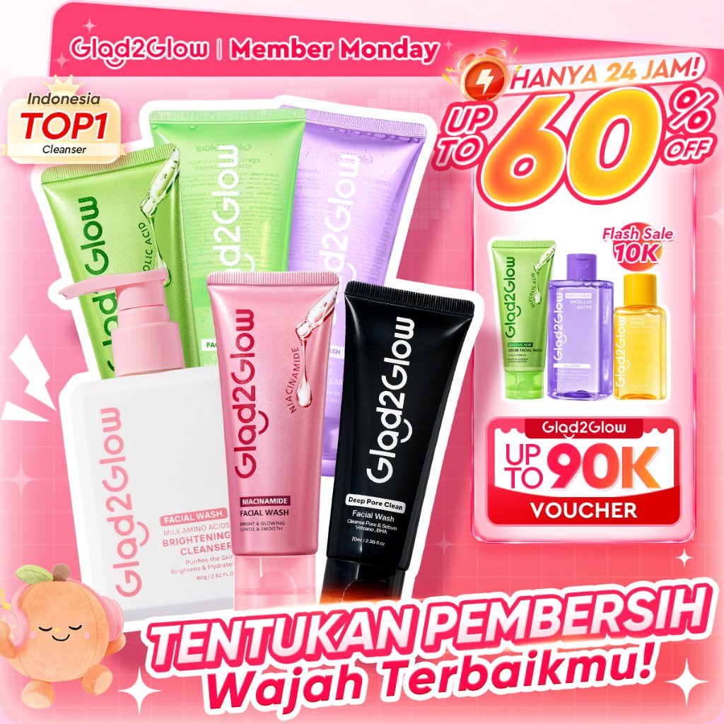 Jual Glad2glow Sabun Cuci Muka Terlengkap & Harga Terbaru Oktober 2026 ...