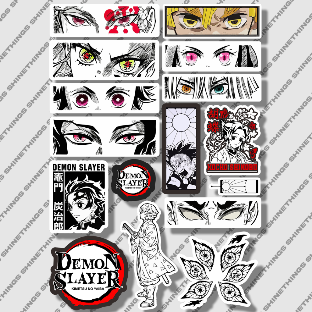 Jual stiker anime DEMON SLAYER || Sticker KIMETSU NO YAIBA | Shopee ...