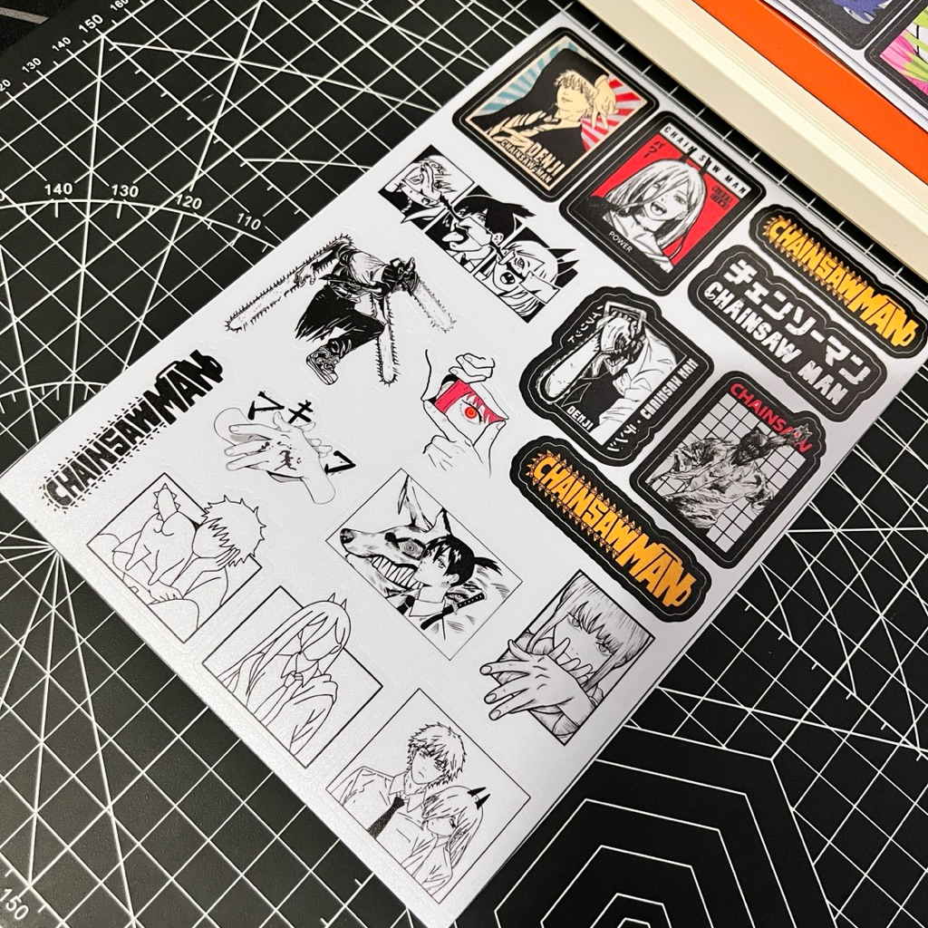 Jual Sticker Aesthetic Anime Chiansaw Man | Shopee Indonesia