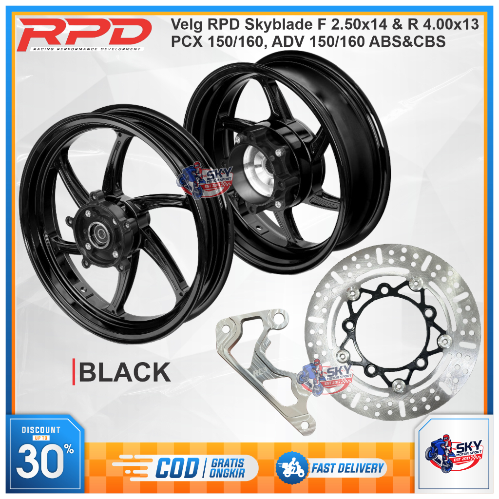 Jual Velg RPD Adv 150 / Adv 160 / Pcx 150 / Pcx 160 Plus Disc Moz F 2 ...