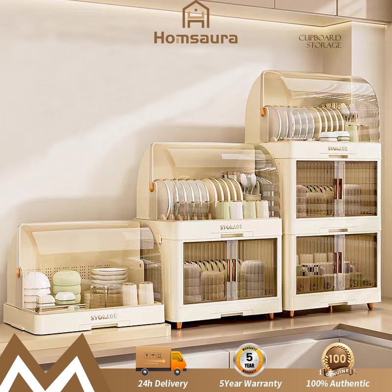 jual-homsaura-rak-piring-plastik-tertutup-jumbo-rak-mangkok-dapur-rak