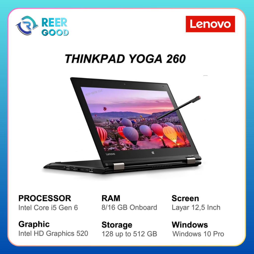 Laptop Lenovo Thinkpad Seri Yoga 11E S1 Yoga 12 Yoga 260 Yoga 370  Touch Screen Like New