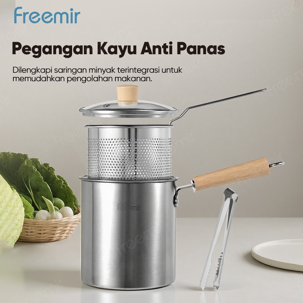 Jual [OFFICIAL] freemir Panci Multifungsi 4 in 1 Multi Deep Fryer Set ...