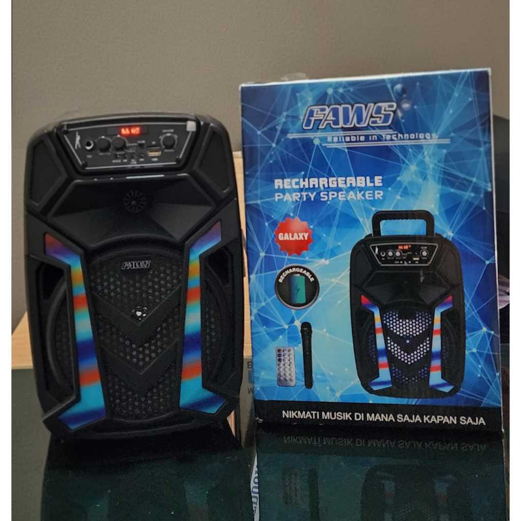 Jual SPEAKER PORTABLE FAWS FS30 8 INCH / SPIKER BLUETOOTH | Shopee ...
