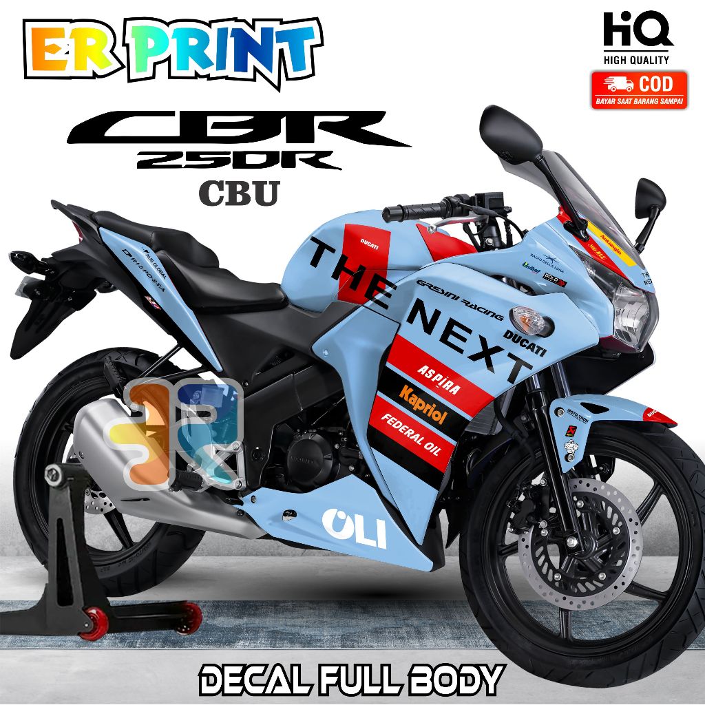 Jual DECAL CBR CBU 250R THAI STICKER FULL BODDY VARIASI DESAIN THE NEXT ...