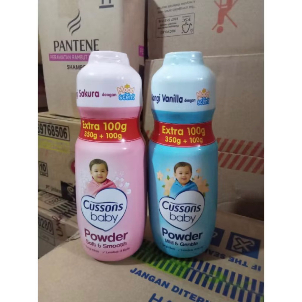 Jual Cussons Baby Powder 350 + 100gram Bedak Bayi 450gram | Shopee ...