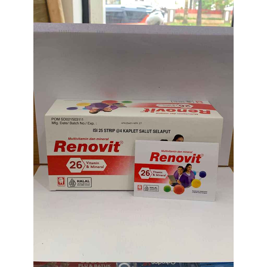 Jual Renovit (1 Strip 4 tablet) | Shopee Indonesia