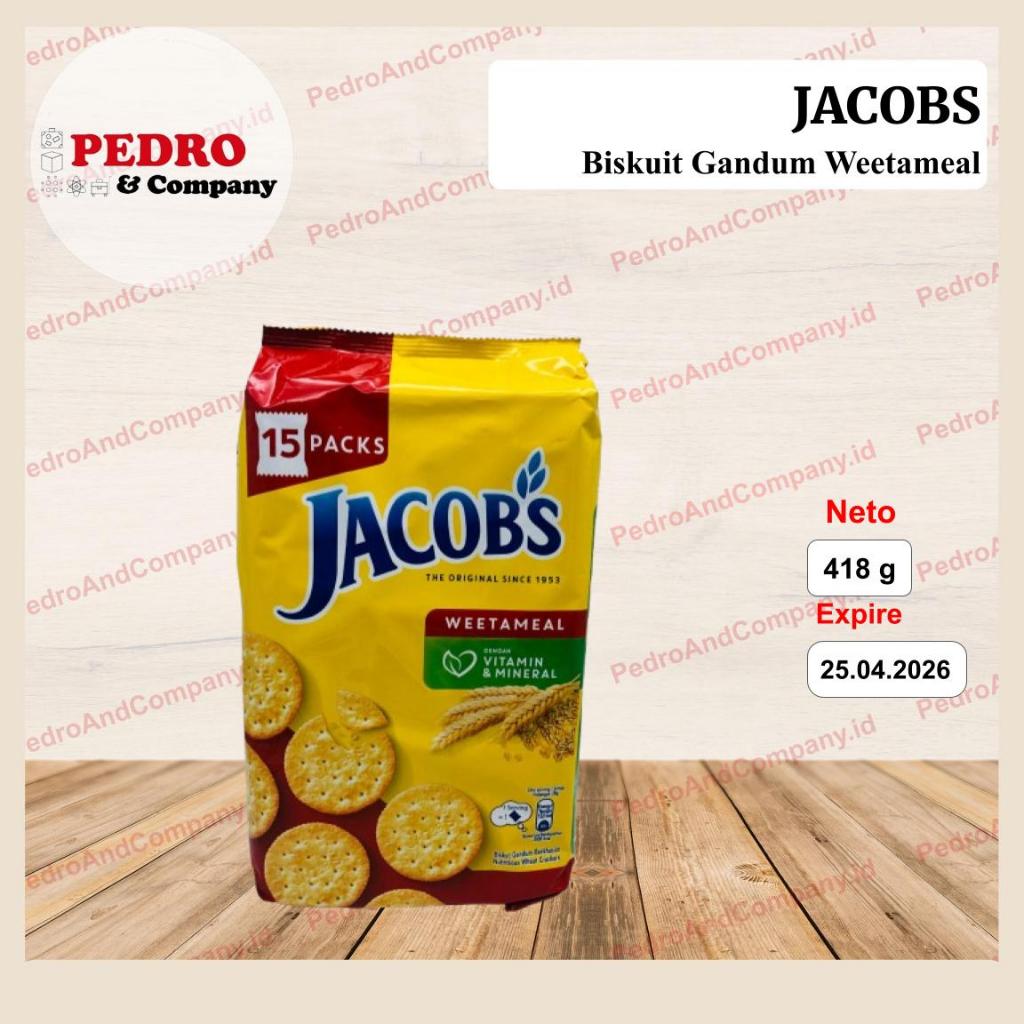 Jual Jacobs weetameal crackers 15 pax 418.5 gram biskuit gandum jacob ...