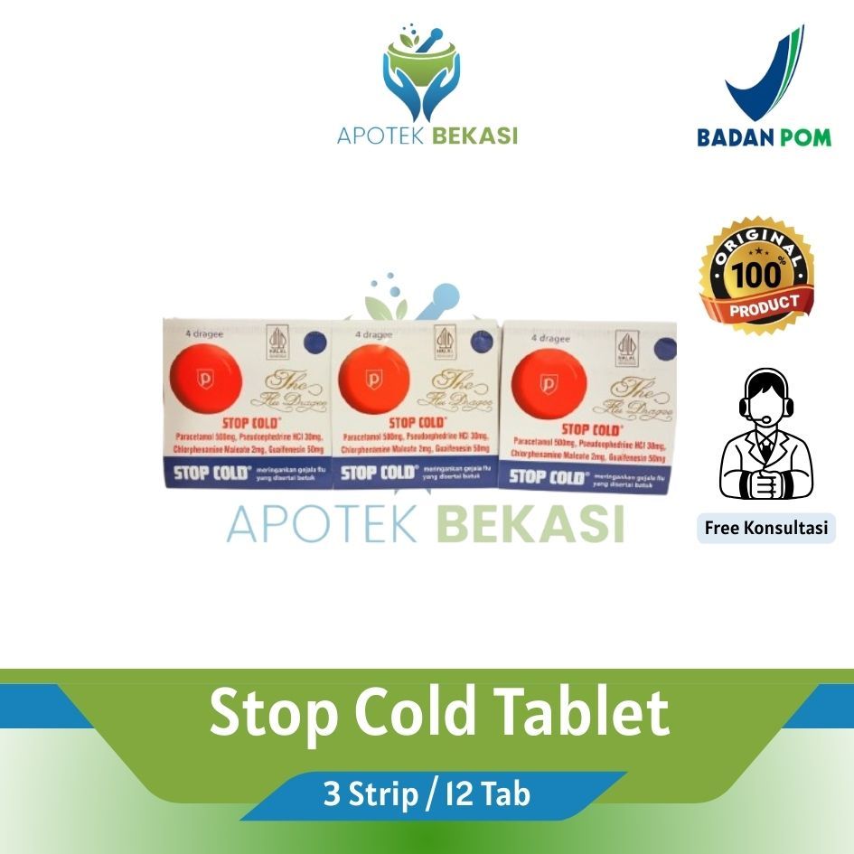 Jual Stop Cold Tablet - 3 Strip / 12 Tab | Shopee Indonesia